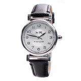 Coach Madison White Dial Black Leather Strap Watch for Women - 14502406 Buy Now By Coach