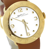 Marc Jacobs Amy White Dial Brown Leather Strap Watch for Women - MBM8574 Buy Now By Marc Jacobs