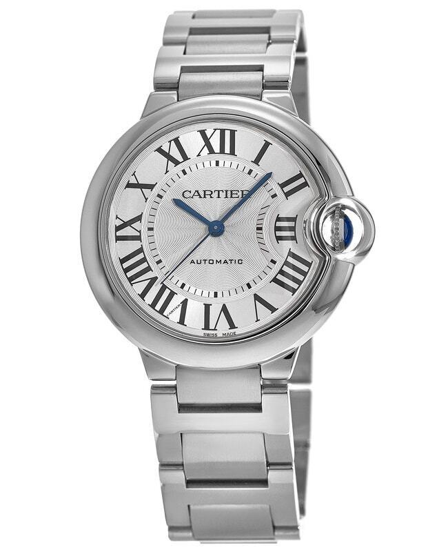 Cartier Ballon Bleu De Cartier Silver Dial Silver Steel Strap Watch for Women - WSBB0048 Buy Now By Cartier