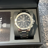 Tag Heuer Aquaracer Chronograph Black Dial Silver Steel Strap Watch for Men - CAY1110.BA0927
