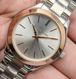 Michael Kors Mini Slim Runway Silver Dial Silver Steel Strap Watch for Women - MK3514 Buy Now By Michael Kors