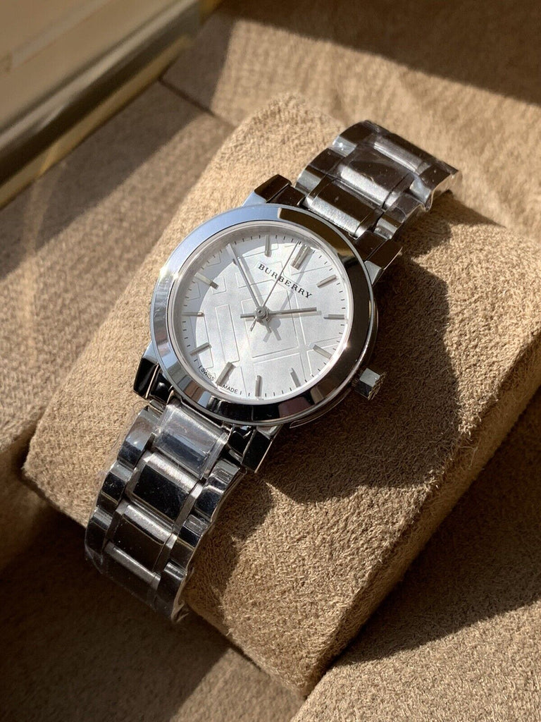 Burberry The City Silver Dial Silver Steel Strap Watch for Women - BU9200 Buy Now By Burberry