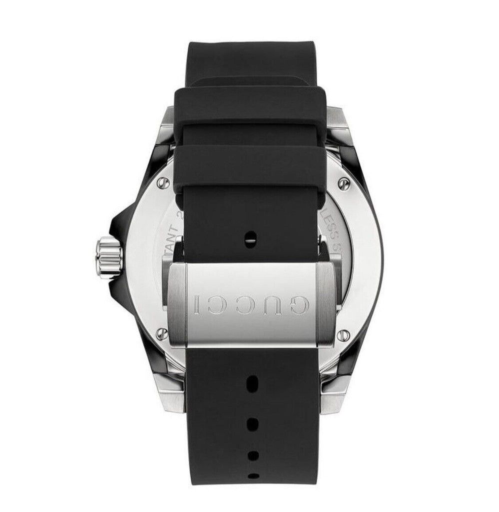 Gucci Dive Analog Quartz Black Dial Black Rubber Strap Watch For Men - YA136204 Buy Now By Gucci