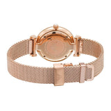 Emporio Armani Gianni T Bar Silver Dial Rose Gold Mesh Bracelet Watch For Women - AR1956 Buy Now By Emporio Armani