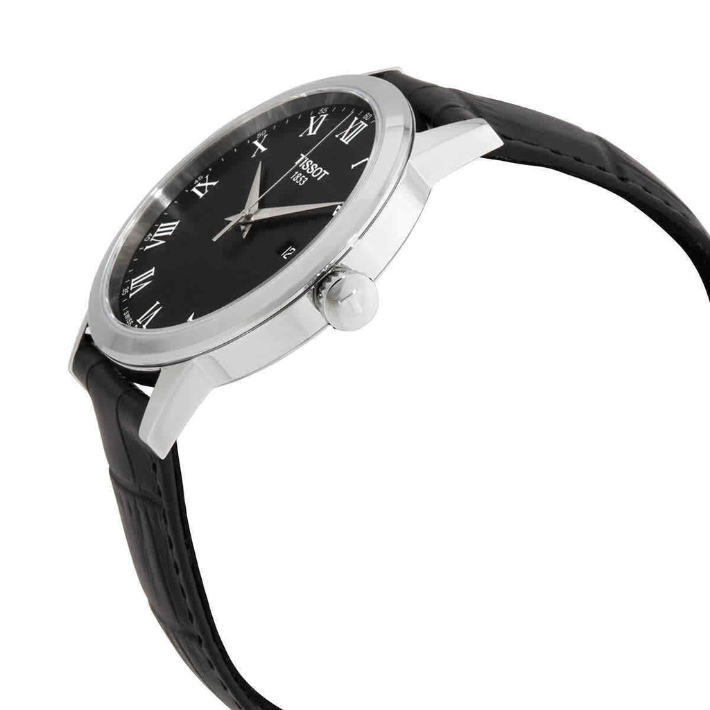 Tissot Classic Dream Black Dial Black Leather Strap Watch for Men - T033.410.16.053.01 Buy Now By Tissot