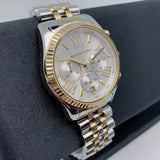 Michael Kors Lexington Silver Dial Two Tone Steel Strap Watch for Women - MK5955 Buy Now By Michael Kors