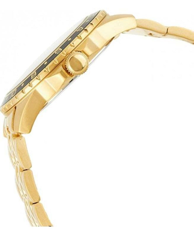 Guess Odyssey Multifunction Black Dial Gold Steel Strap Watch For Men - W1107G4 Buy Now By Guess