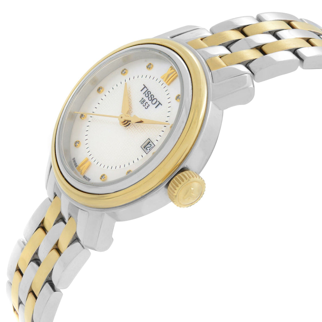 Tissot T Classic Bridgeport Lady White Mother of Pearl Dial Watch For Women - T097.010.22.118.00 Buy Now By Tissot