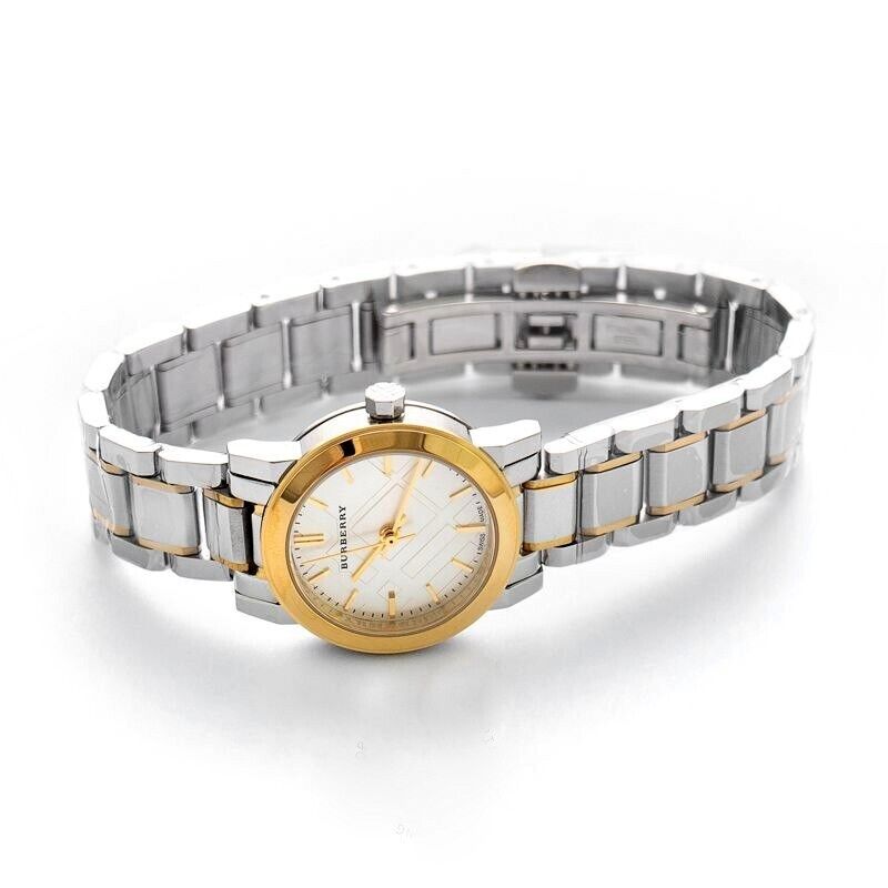 Burberry The City Silver Dial Two Tone Steel Strap Watch for Women - BU9217 Buy Now By Burberry