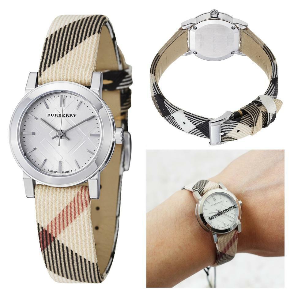 Burberry The City Nova Silver Dial Brown Leather Strap Watch for Women - BU9212 Buy Now By Burberry