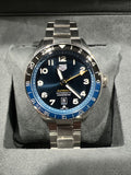 Tag Heuer Autavia Cosc GMT Automatic Blue Dial Silver Steel Strap Watch for Men - WBE511A.BA0650 Buy Now By Tag Heuer