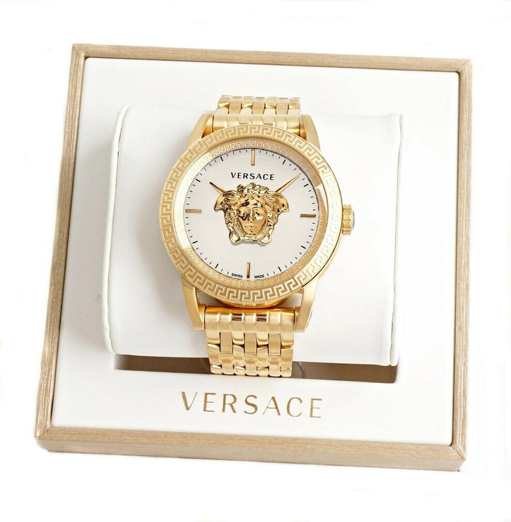 Versace Palazzo Empire White Dial Gold Steel Strap Watch for Men - VERD00318 Buy Now By Versace