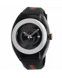 Gucci Sync Quartz Black Dial Black Rubber Strap Watch For Men - YA137301 Buy Now By Gucci