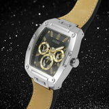 Guess Phoenix Multifunction Black Dial Brown Leather Strap Watch for Men - GW0202G3 Buy Now By Guess