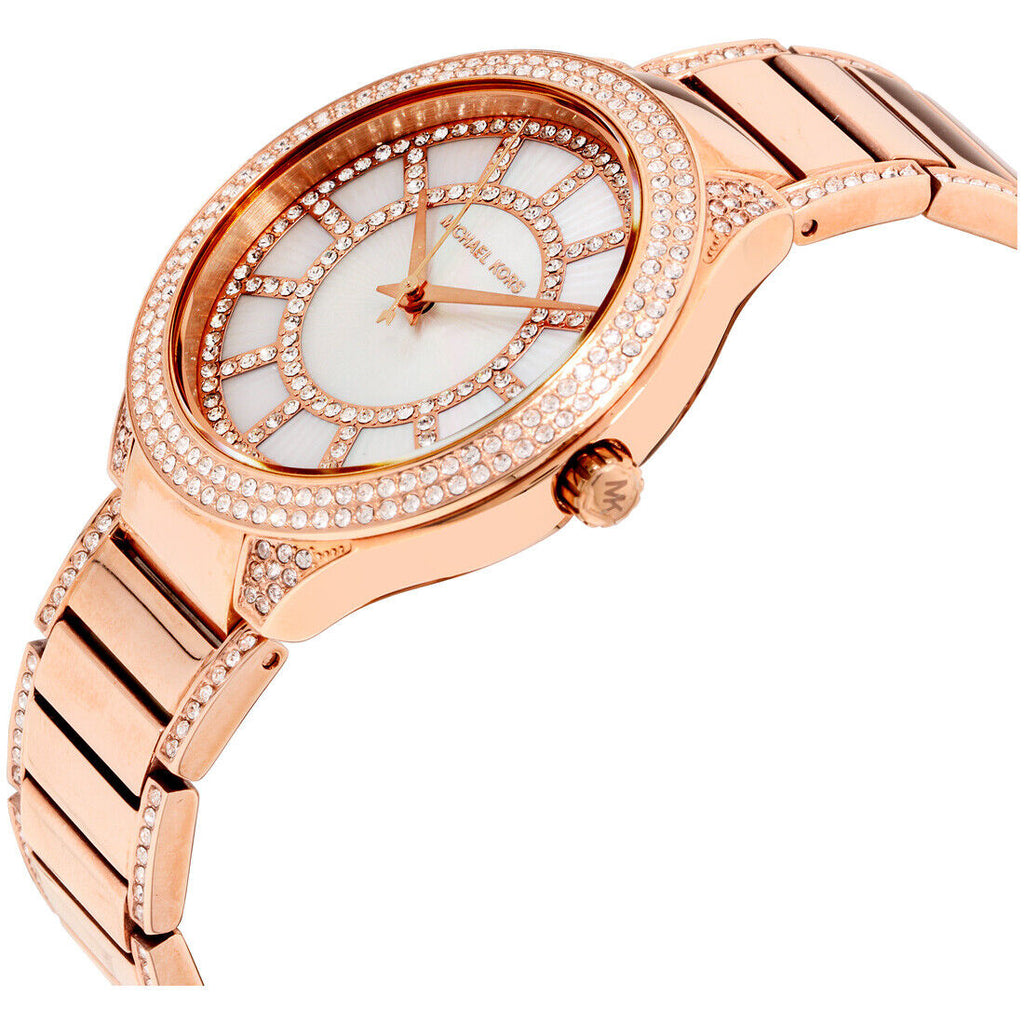 Michael Kors Kerry Mother of Pearl Dial Rose Gold Steel Strap Watch for Women - MK3313 Buy Now By Michael Kors