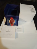 Swarovski Crystalline Hours Red Crystal Dial Red Leather Strap Watch for Women - 5295380 Buy Now By Swarovski