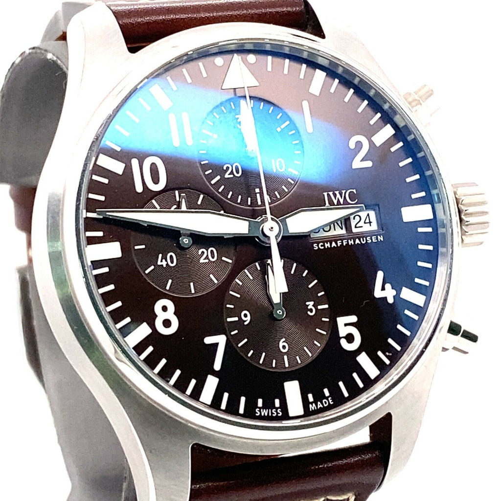IWC Pilot's Watch Chronograph Edition Brown Dial Brown Leather Strap Watch for Men - IW377713 Buy Now By IWC