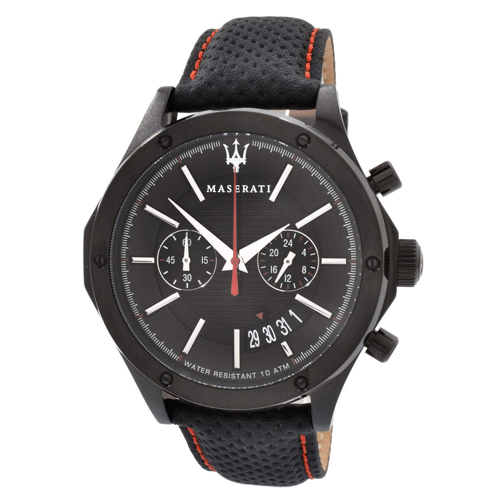Maserati Circuito Black Dial Black Leather Strap Watch For Men - R8871627004 Buy Now By Maserati