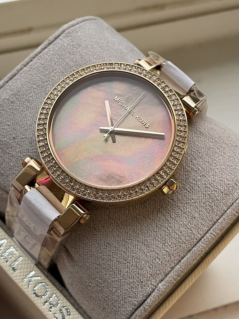 Michael Kors Parker Rose Gold Dial with Diamonds Rose Gold Steel Strap Watch for Women - MK6426 Buy Now By Michael Kors