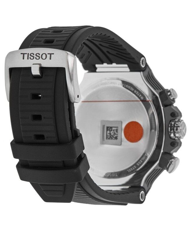 Tissot T Race Chronograph White Dial Black Rubber Strap Watch For Men - T141.417.17.011.00 Buy Now By Tissot
