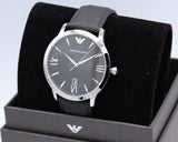 Emporio Armani Giovanni Analog Black Dial Black Leather Strap Watch For Men - AR11210 Buy Now By Emporio Armani