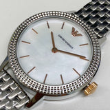 Emporio Armani Interchangeable Analog Mother of Pearl Dial Silver Steel Strap Watch For Women - AR80020 Buy Now By Emporio Armani