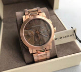 Burberry The City Grey Dial Rose Gold Steel Strap Unisex Watch - BU9754 Buy Now By Burberry