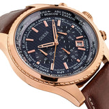Guess Persuit Chronograph Blue Dial Brown Leather Strap Watch for Men - W0500G1 Buy Now By Guess
