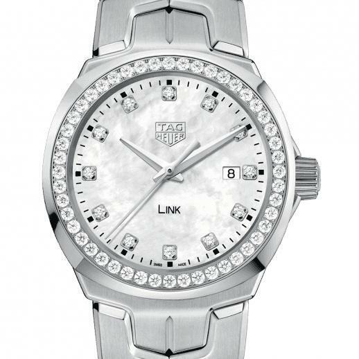 Tag Heuer Link Quartz Diamonds Mother of Pearl Dial Silver Steel Strap Watch for Women - WBC1316.BA0600 Buy Now By Tag Heuer