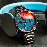 Diesel Mr Daddy 2.0 Chronograph Black Dial Black Steel Strap Watch For Men - DZ7395 Buy Now By Diesel