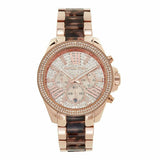 Michael Kors Wren Diamonds Rose Gold Dial Two Tone Steel Strap Watch for Women - MK6159 Buy Now By Michael Kors