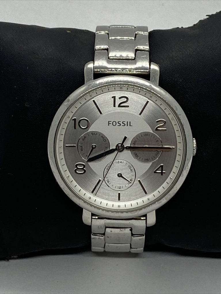Fossil Jacqueline Silver Dial Silver Steel Strap Watch for Women - ES3664 Buy Now By Fossil