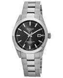 Tissot Gentleman Powermatic 80 Silicium Black Dial Silver Steel Strap Watch For Men - T127.407.11.051.00 Buy Now By Tissot