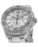Tag Heuer Aquaracer Professional 200 Date White Dial Silver Steel Strap Watch for Men - CBP1111.BA0627 Buy Now By Tag Heuer