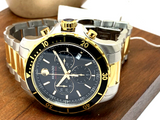 Movado Series 800 Chronograph Black Dial Two Tone Steel Strap Watch For Men - 2600146 Buy Now By Movado