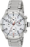 Tommy Hilfiger Trent Multifunction White Dial Silver Steel Strap Watch for Men - 1791140 Buy Now By Tommy Hilfiger
