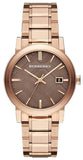 Burberry The City Light Brown Dial Rose Gold Steel Strap Watch for Women - BU9005 Buy Now By Burberry