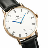 Daniel Wellington Classic Sheffield White Dial Black Leather Strap Watch For Men - DW00100084 Buy Now By Daniel Wellington