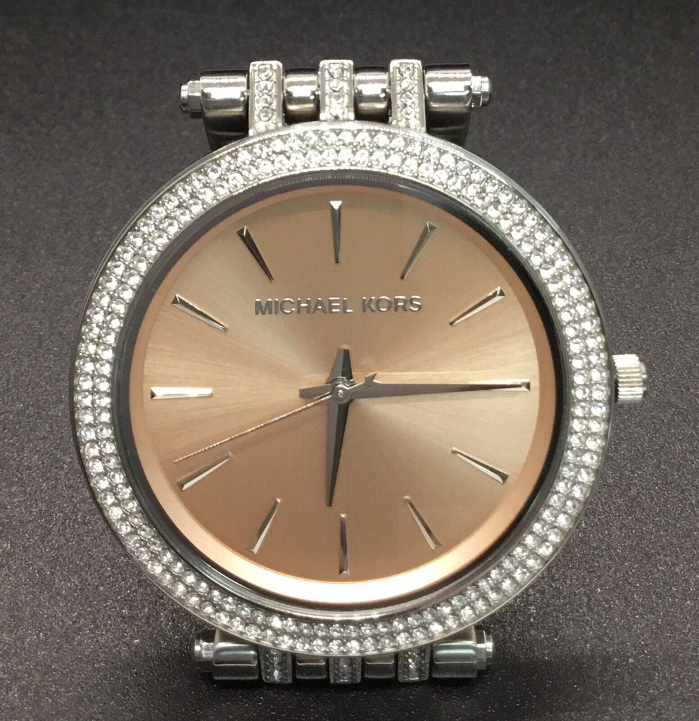 Michael Kors Darci Orange Dial Silver Stainless Steel Strap Watch for Women - MK3218 Buy Now By Michael Kors