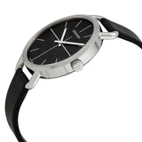 Calvin Klein Even Black Dial Black Leather Strap Watch for Women - K7B231CZ Buy Now By Calvin Klein