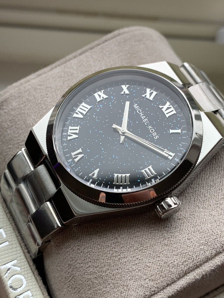 Michael Kors Channing Midnight Blue Dial Silver Steel Strap Watch for Women - MK6113 Buy Now By Michael Kors