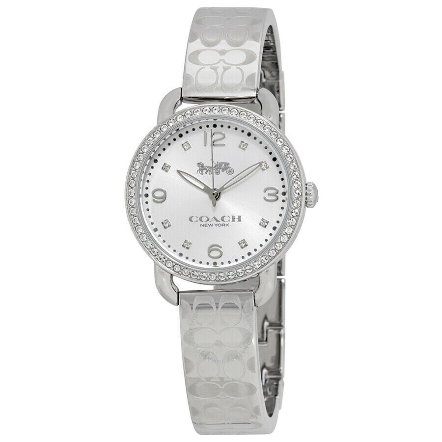 Coach Delancey White Dial Silver Steel Strap Watch for Women - 14502353 Buy Now By Coach