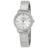 Coach Delancey White Dial Silver Steel Strap Watch for Women - 14502353 Buy Now By Coach