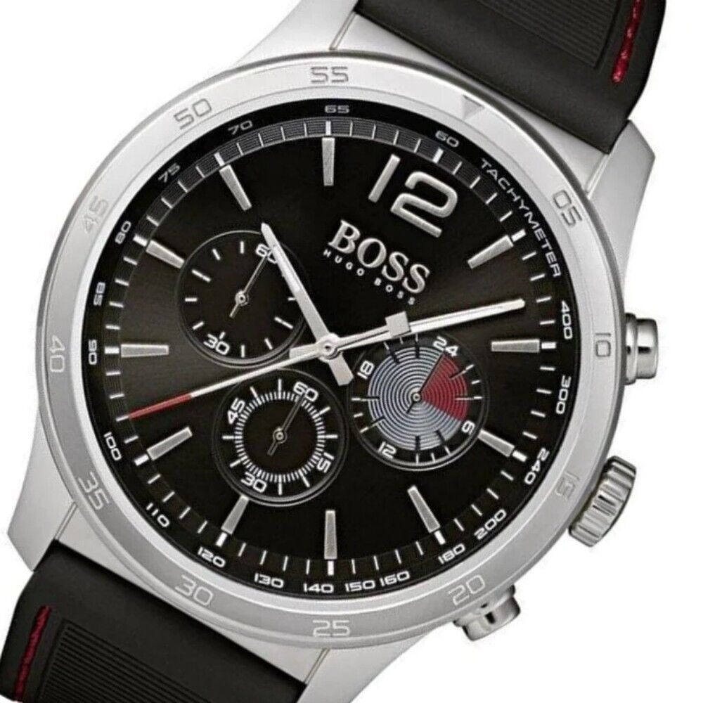 Hugo Boss Professional Black Dial Black Silicone Strap Watch for Men - 1513525 Buy Now By Hugo Boss