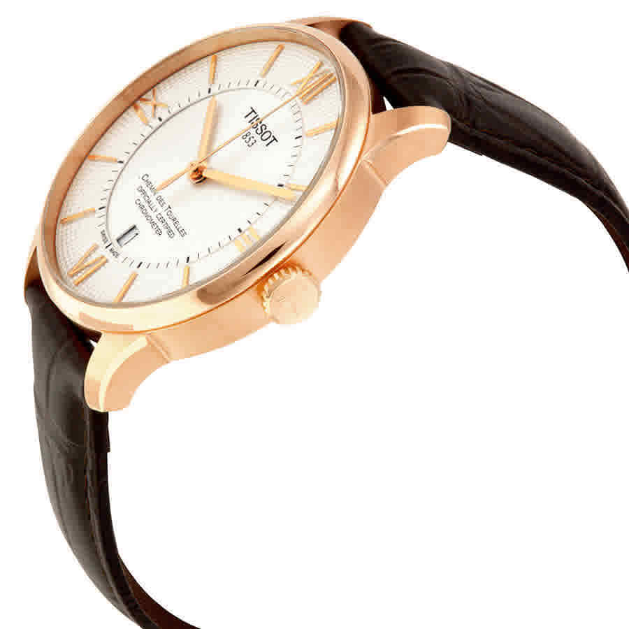 Tissot Chemin Des Tourelles Powermatic 80 Cosc Silver Dial Brown Leather Strap Watch For Men - T099.408.36.038.00 Buy Now By Tissot