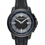 Maserati SFIDA Black Dial Black Rubber Strap Watch For Men - R8851123004 Buy Now By Maserati