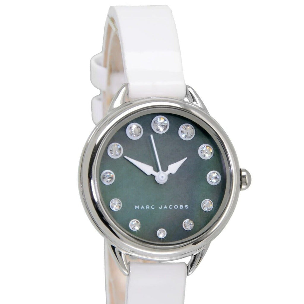 Marc Jacobs Betty Mother of Pearl Black Dial White Leather Strap Watch for Women - MJ1512 Buy Now By Marc Jacobs
