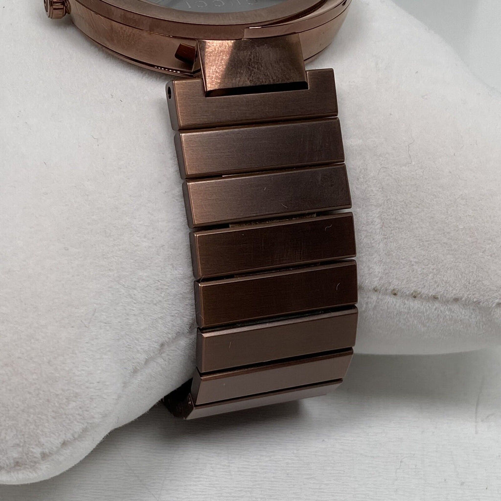 Gucci Interlocking XL Brown Dial Brown Steel Strap Watch For Men - YA133211 Buy Now By Gucci