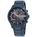 Armani Exchange Hampton Chronograph Blue Dial Blue Steel Strap Watch For Men - AX2430 Buy Now By Armani Exchange