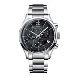 Calvin Klein City Chronograph Black Dial Silver Steel Strap Watch for Men - K2G27143 Buy Now By Calvin Klein